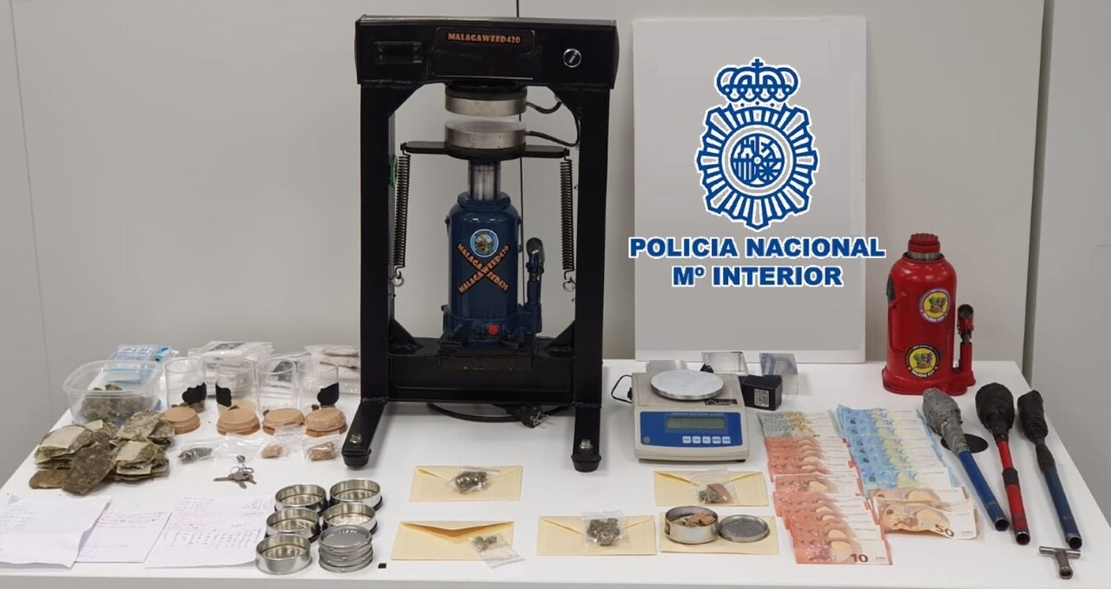 Varias de las incautaciones