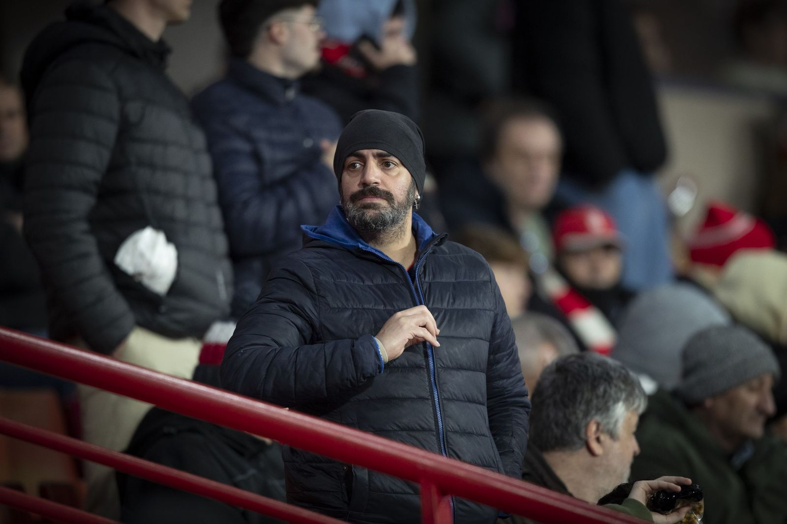 Aficionado del Granada durante el choque ante el Real Valladolid.