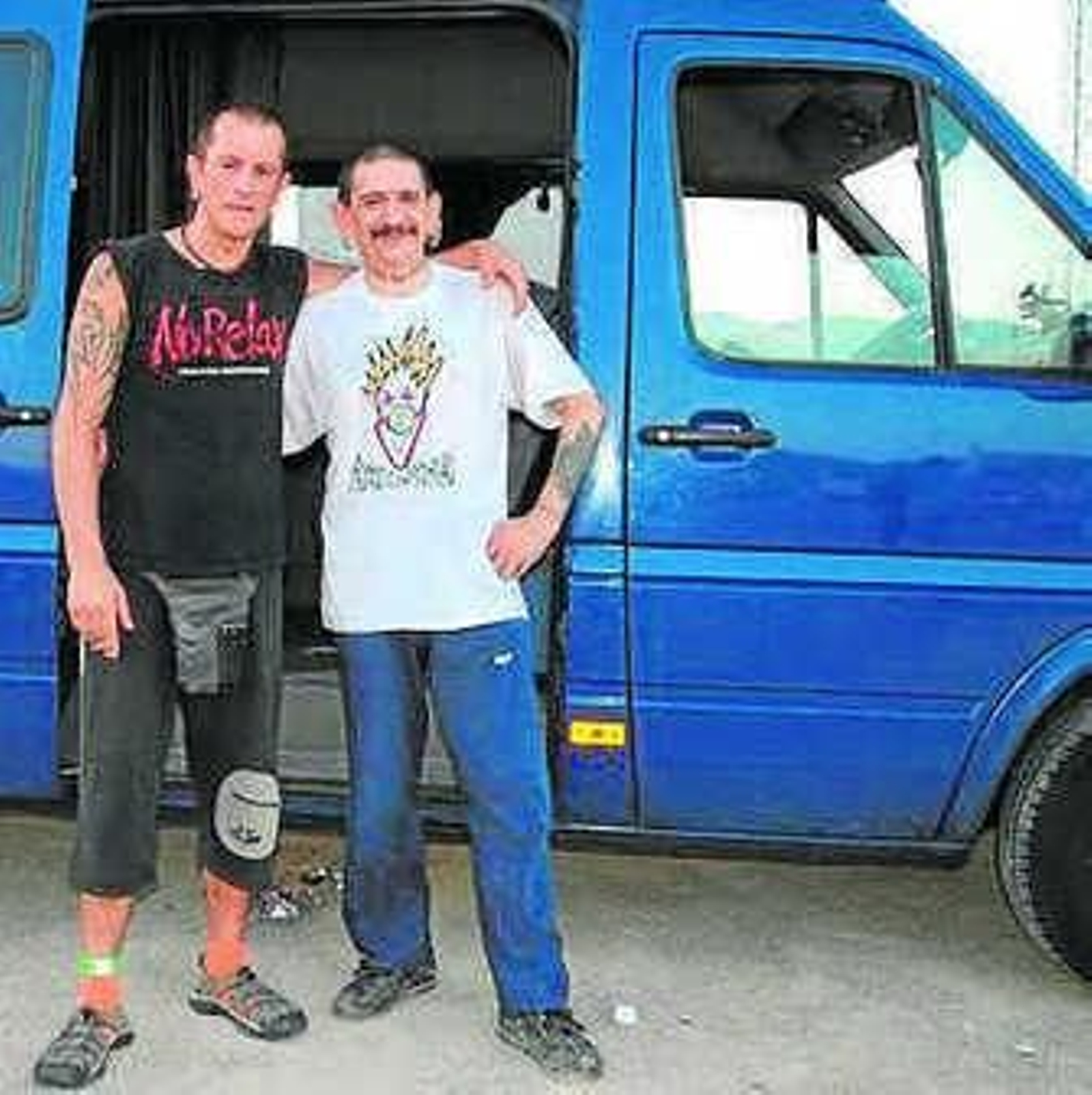 El Tripi y Evaristo Páramos, líder de 'Gatillazo' y antes de 'La Polla Récords'.