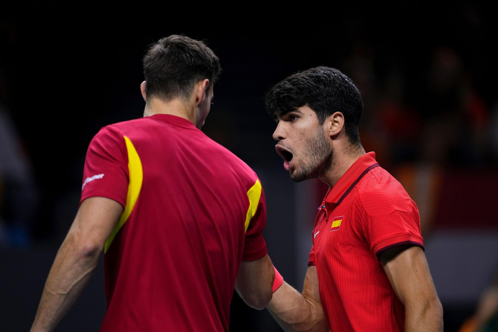 Las fotos de la derrota de España en el dobles ante Países Bajos