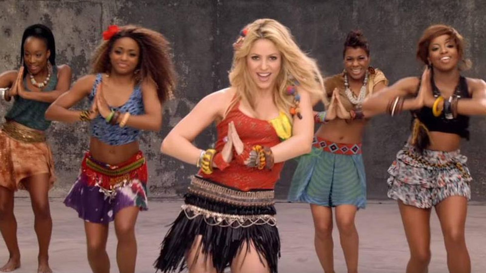 Shakira bailando el 'Waka Waka', la canción del Mundial de Sudáfrica 2010