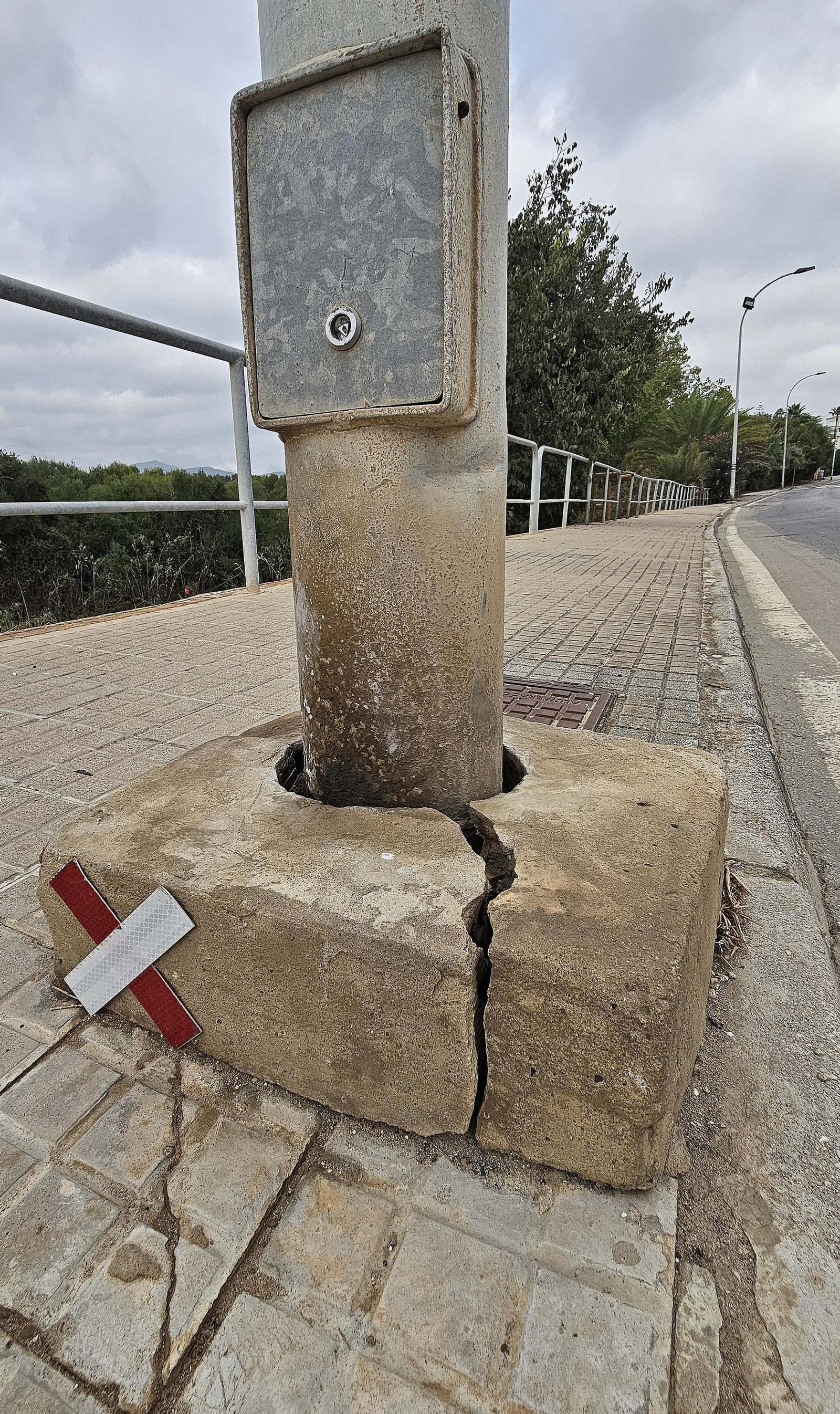 Fotos de los desperfectos en las barriadas de Getares en Algeciras