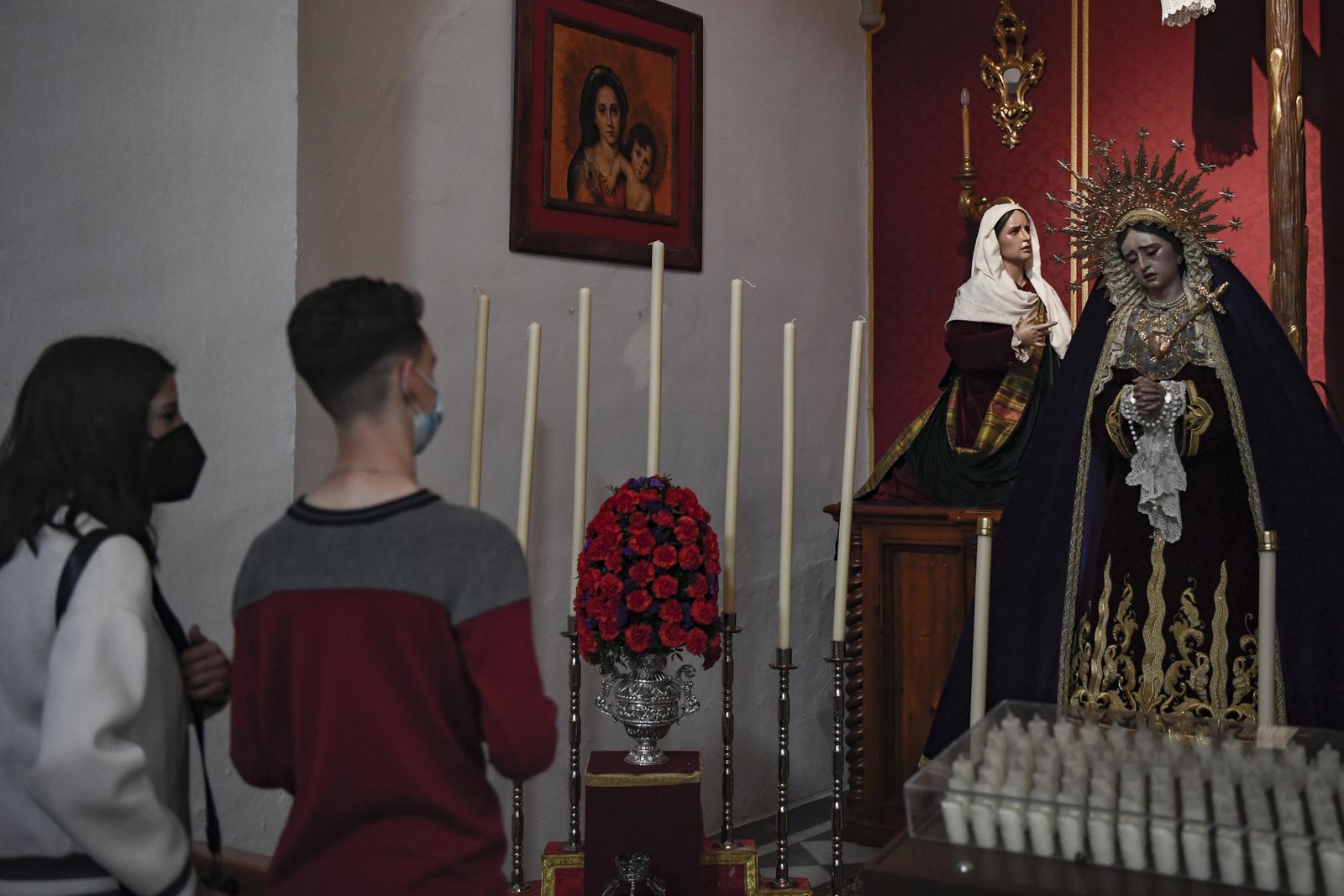 Fotos: el Zaidín visita a la hermandad el Trabajo en el Corpus Christi