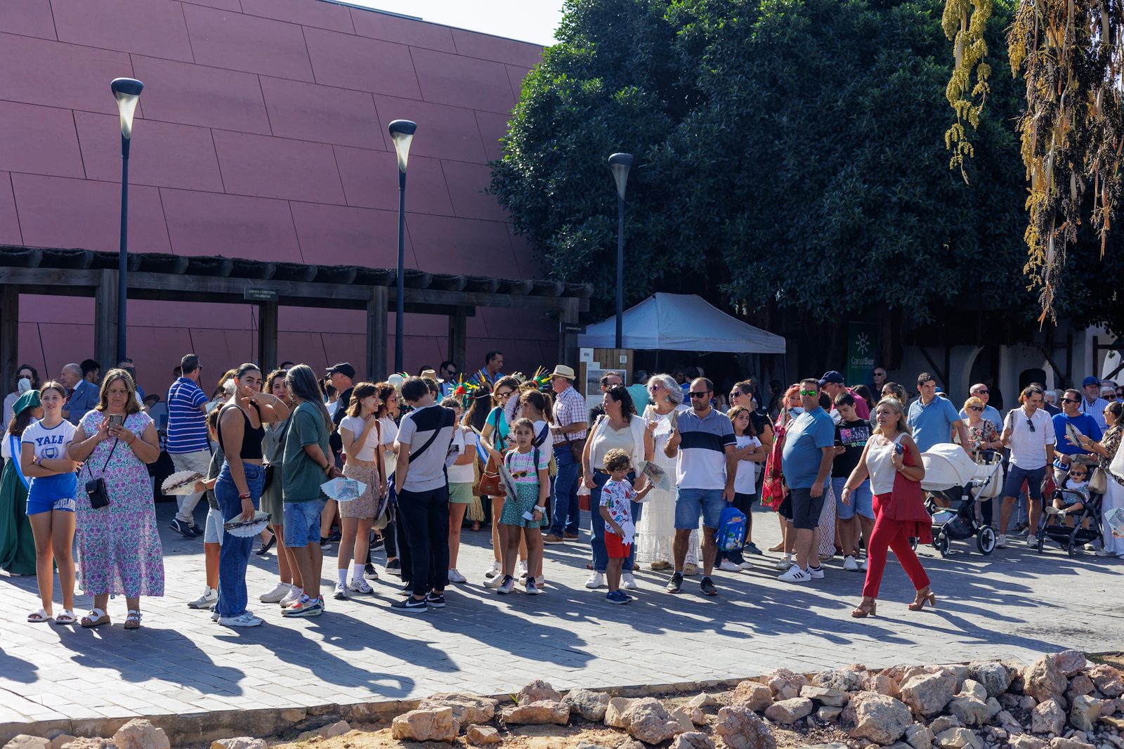 Las imágenes del Muelle de las Carabelas este 12 de octubre