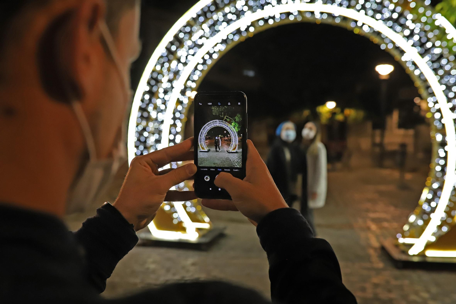 Encendido del alumbrado de Navidad 2020 en Jerez