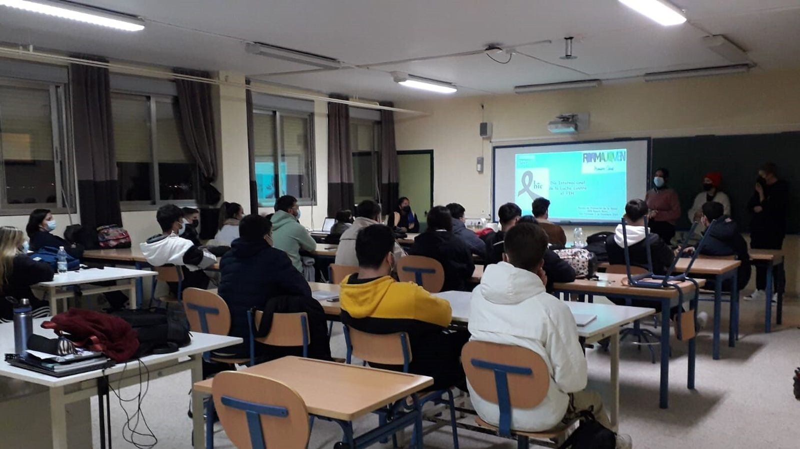 Día Mundial de la Lucha contra el Sida en el IES Sancti Petri de San Fernando