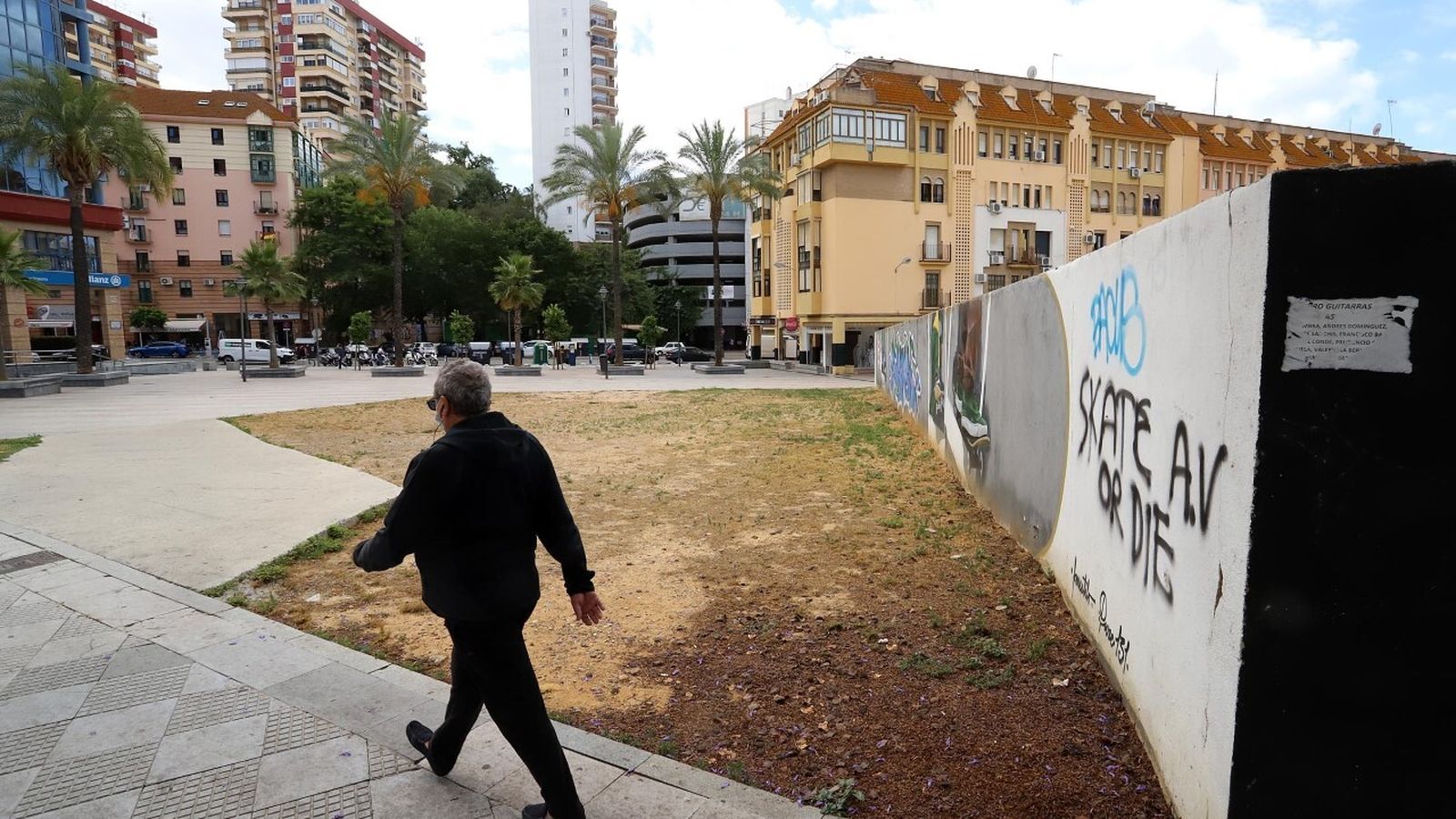 Aspecto de la zona terriza que denuncia la asociación de vecinos.