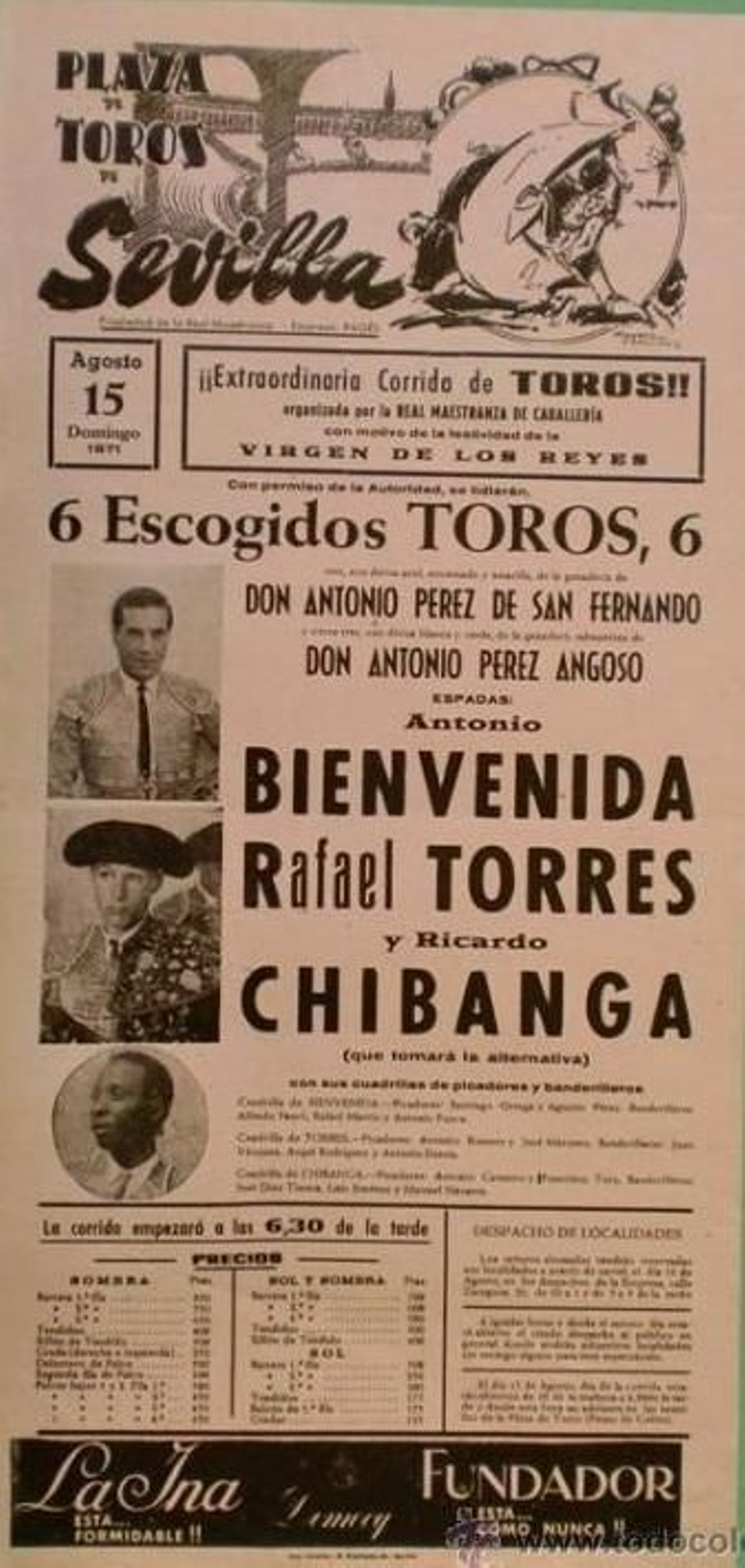Cartel de la alternativa de Ricardo Chibanga.