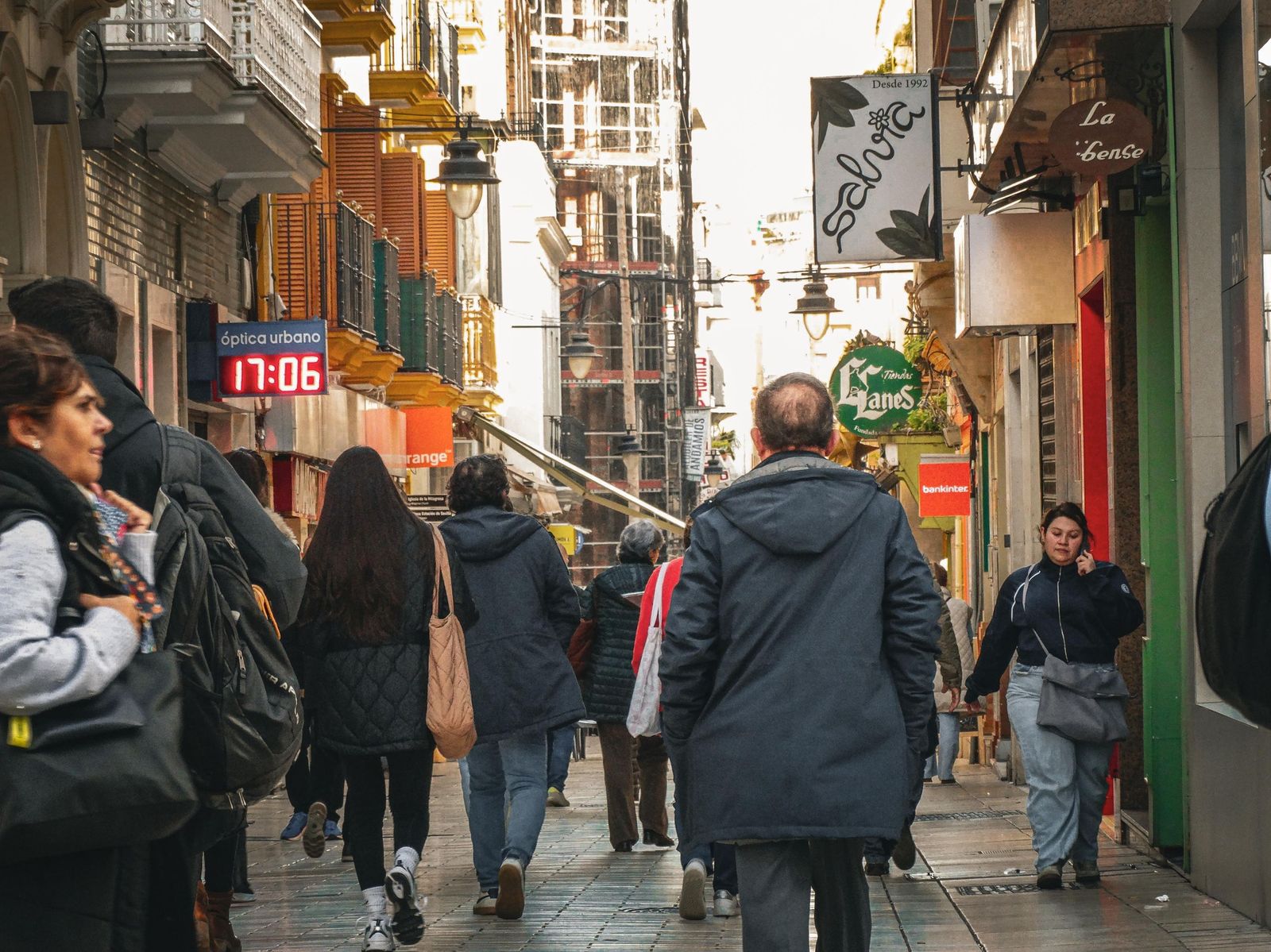 Ambiente en las calles del centro, en fotos