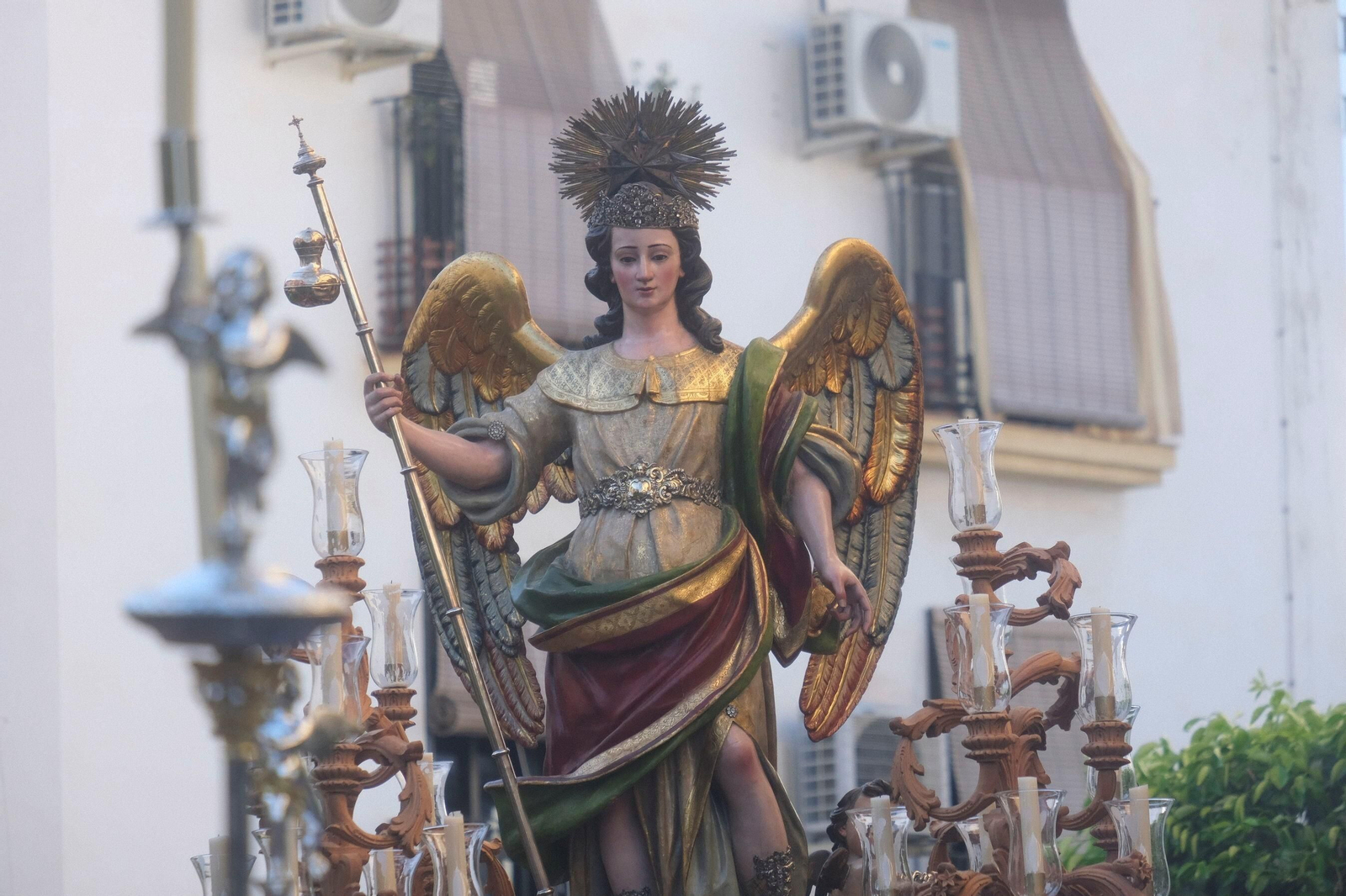 San Rafael sale en rogativa por la falta de lluvia en Córdoba, en imágenes