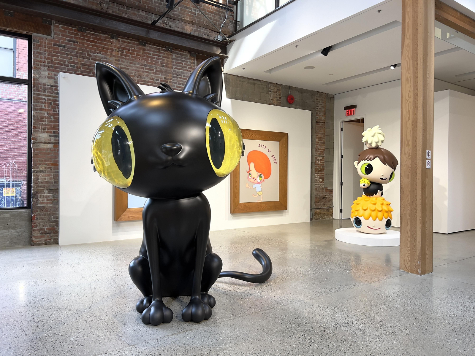 'Mr. Günter' da la bienvenida a la exposición de Javier Calleja en Vancouver. 'Mr. Günter' da la bienvenida a la exposición de Javier Calleja en Vancouver.