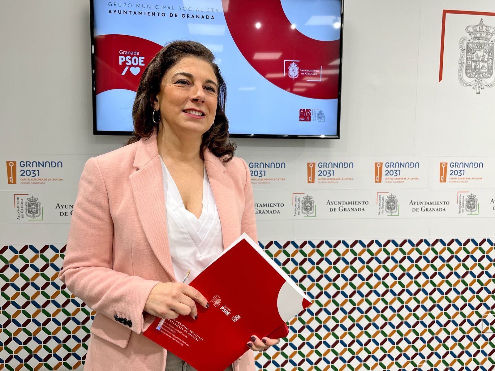 Raquel Ruz, portavoz del PSOE en el Ayuntamiento de Granada.