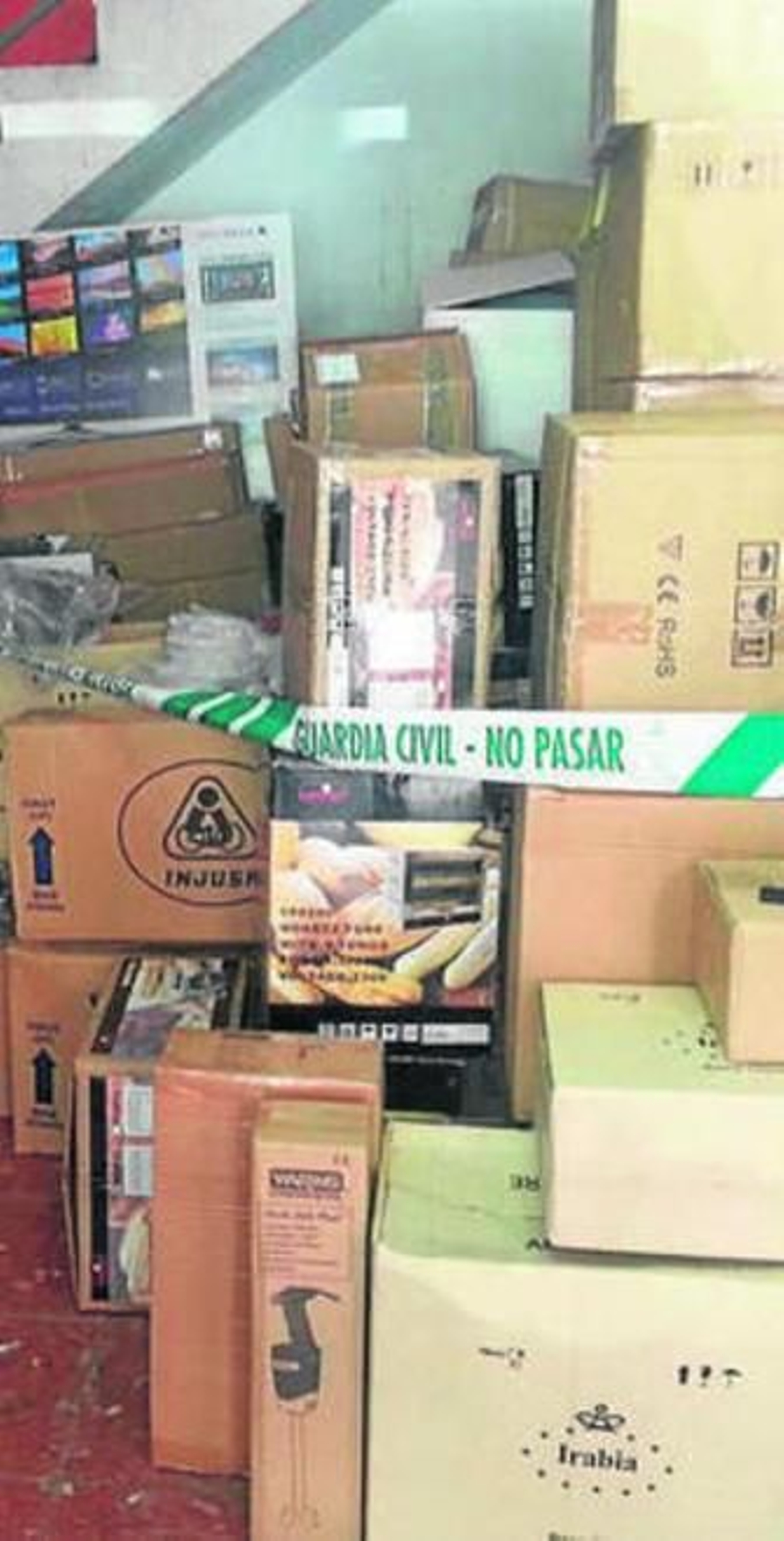 Parte del material recuperado.