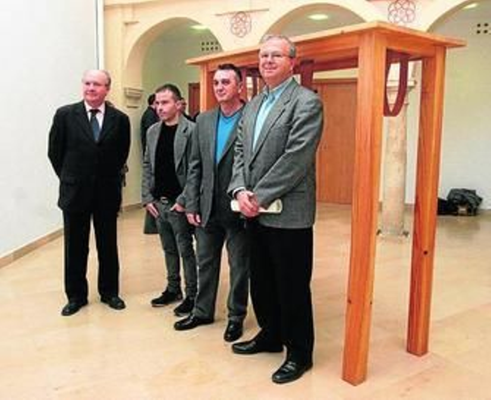 Martín, Alcaide, Francés y Moreno Calderón, en el Centro de Arte Pepe Espaliú.