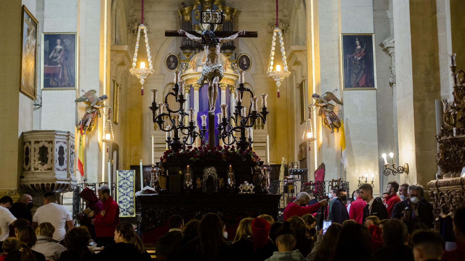 Las imágenes de la cofradía del Perdón en la Semana Santa de Chiclana 2022