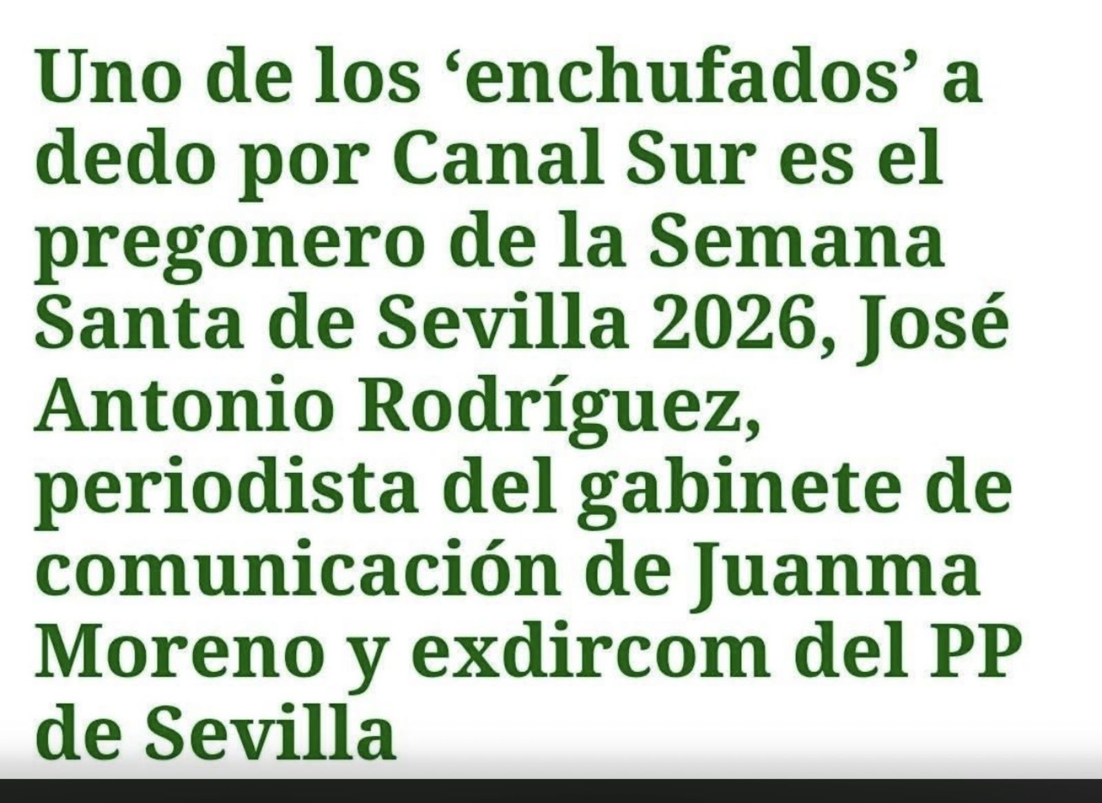 Para que luego digan que la Semana Santa no es de derechas