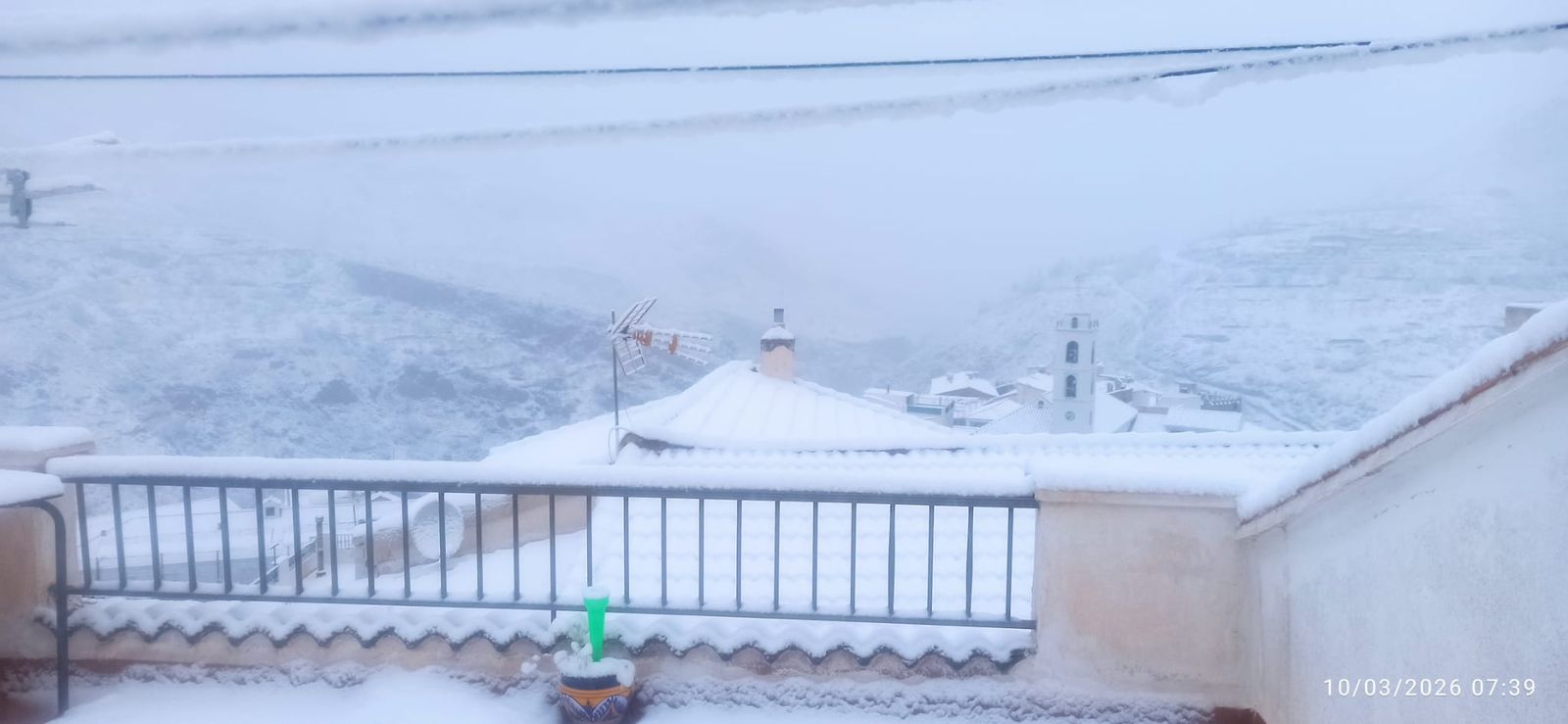 La nieve ha cubierto Bacares este 10 de marzo