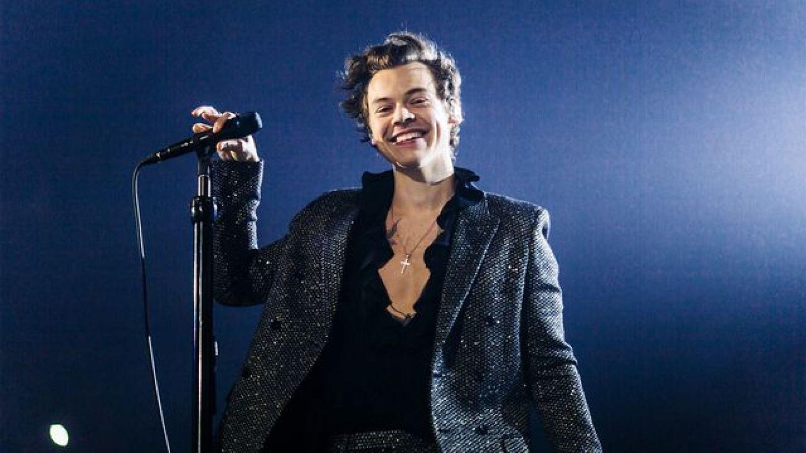 Harry Styles durante un concierto