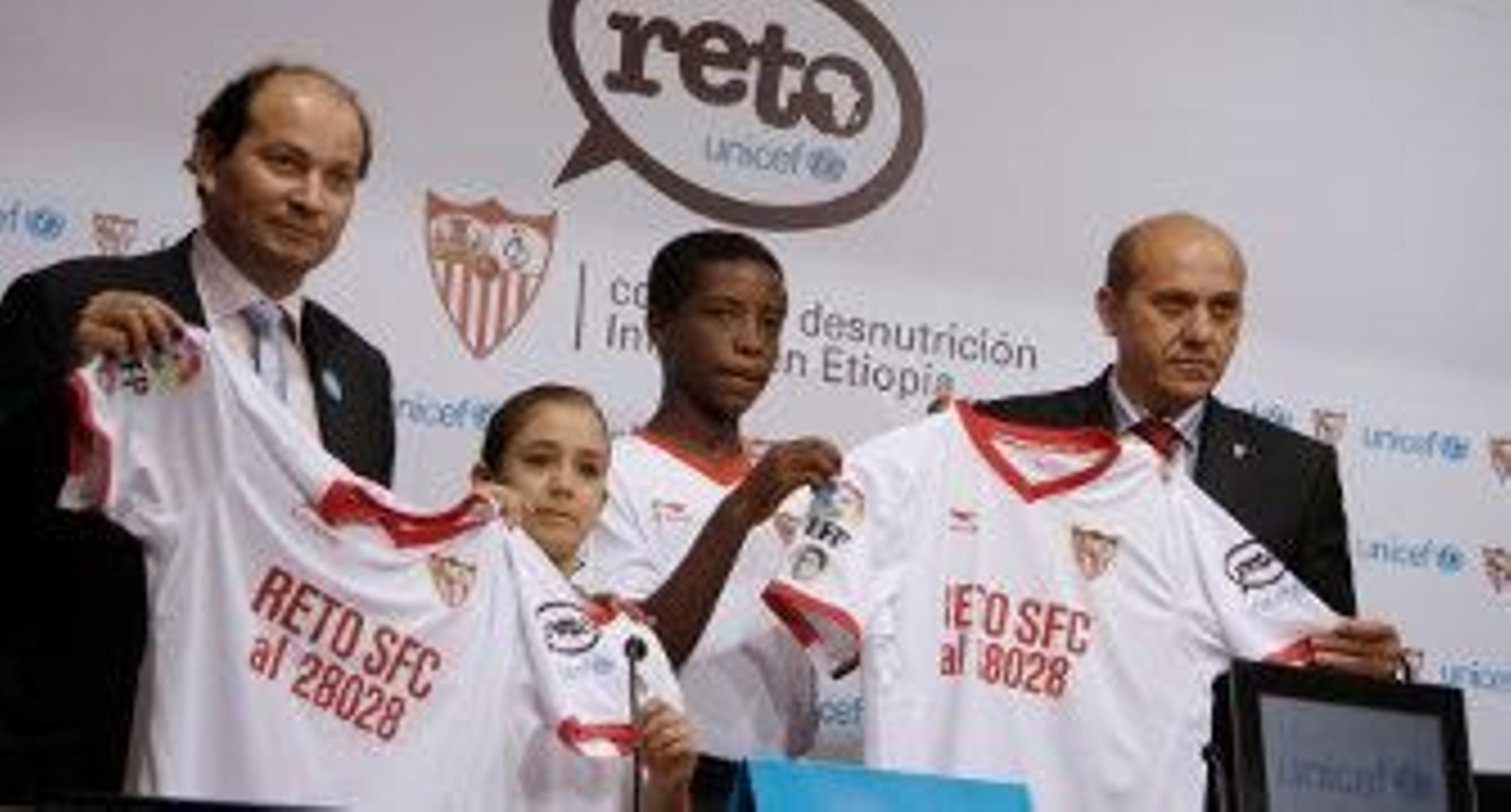 El Sevilla lucirá desinteresadamente el logotipo del 'Reto Unicef'