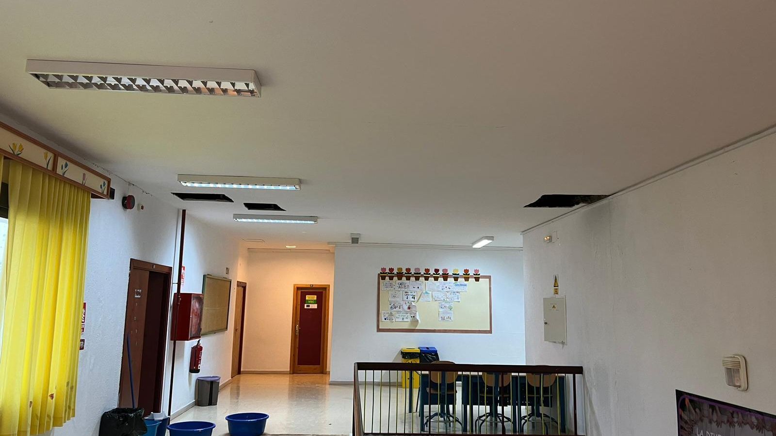 Interior del centro educativo de Aracena.