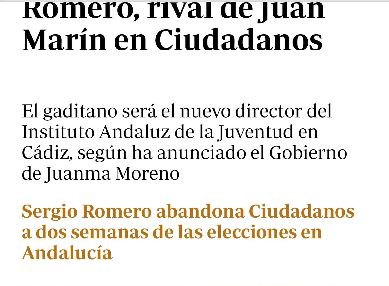 Sergio Romero, otro colocado en un chiringuito