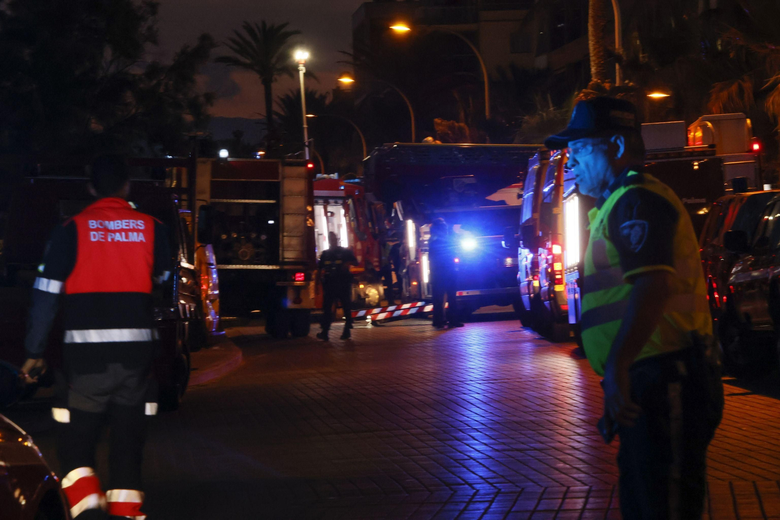 Las imágenes del derrumbe del restaurante en Palma