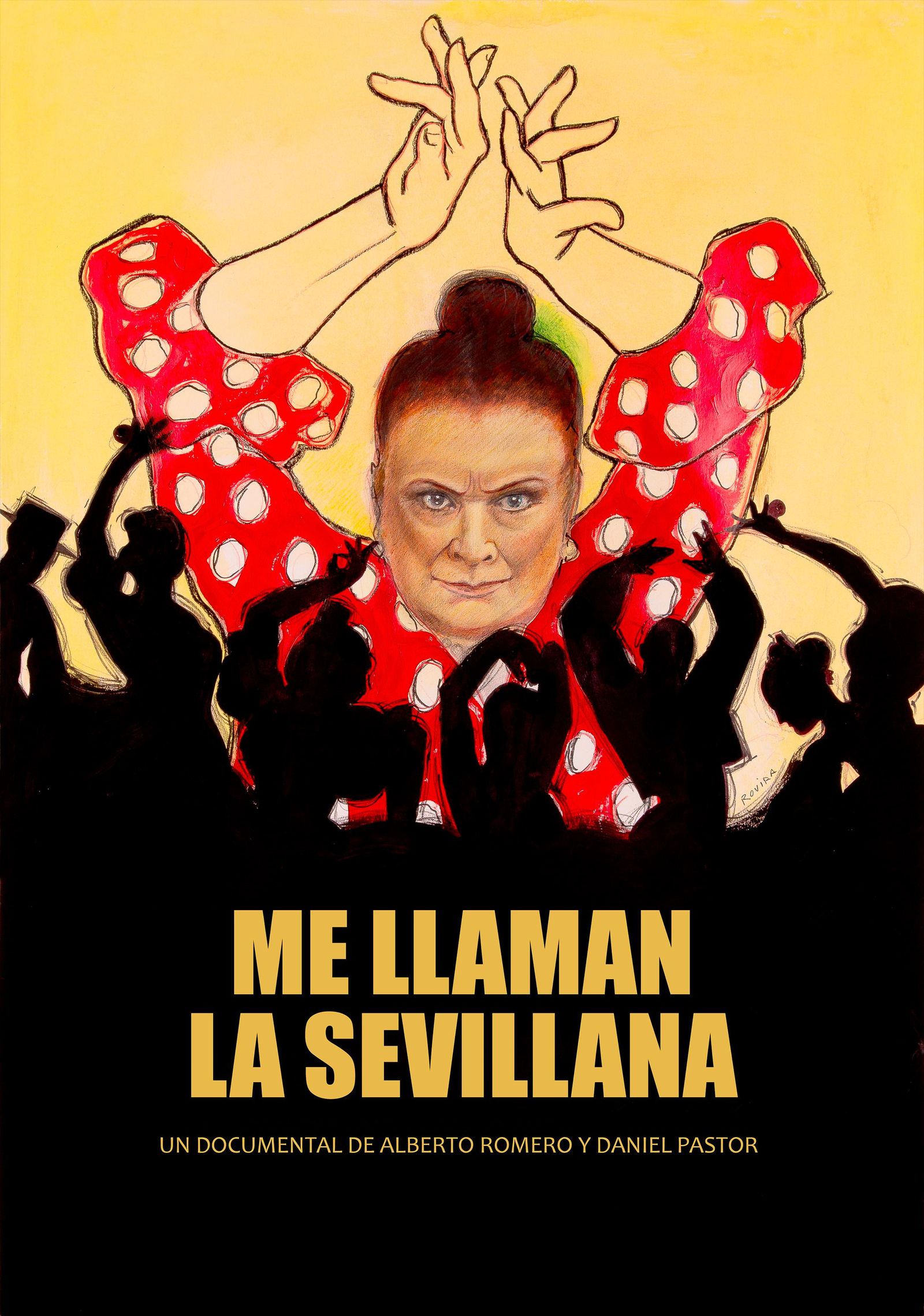 El cartel anunciador de 'Me llaman la Sevillana' ha sido realizado por el artista Francisco Rovira.