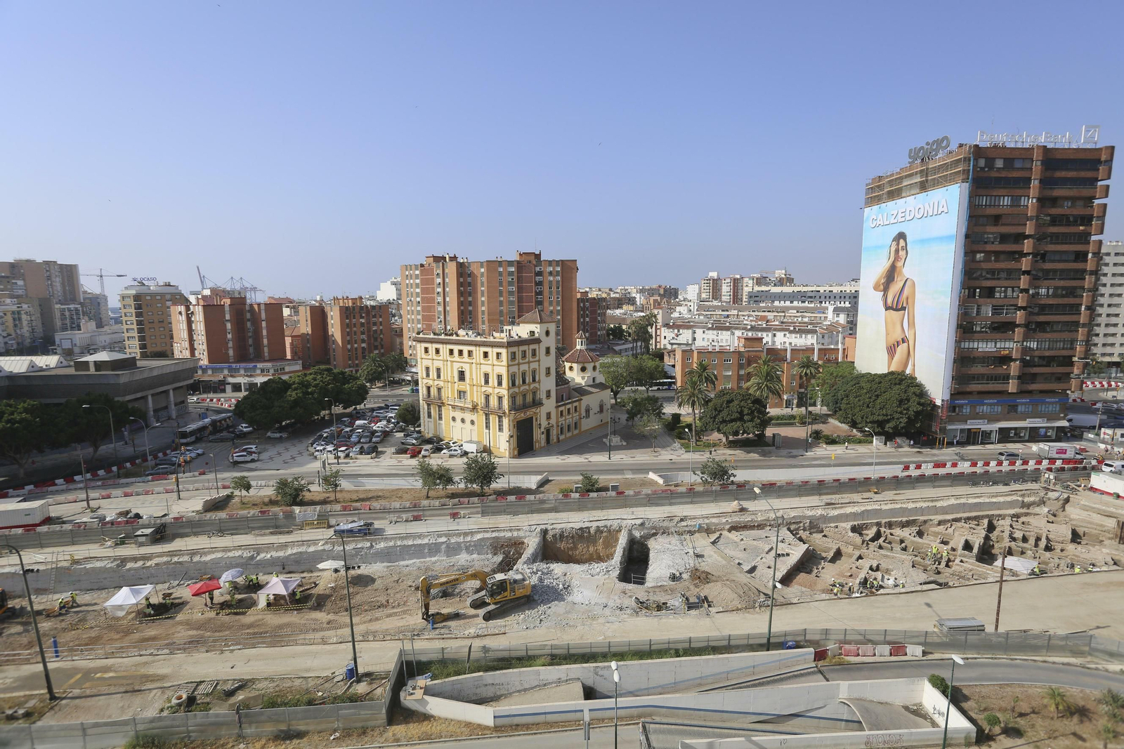 Las fotos de los restos arqueológicos en la obra del Metro de Málaga