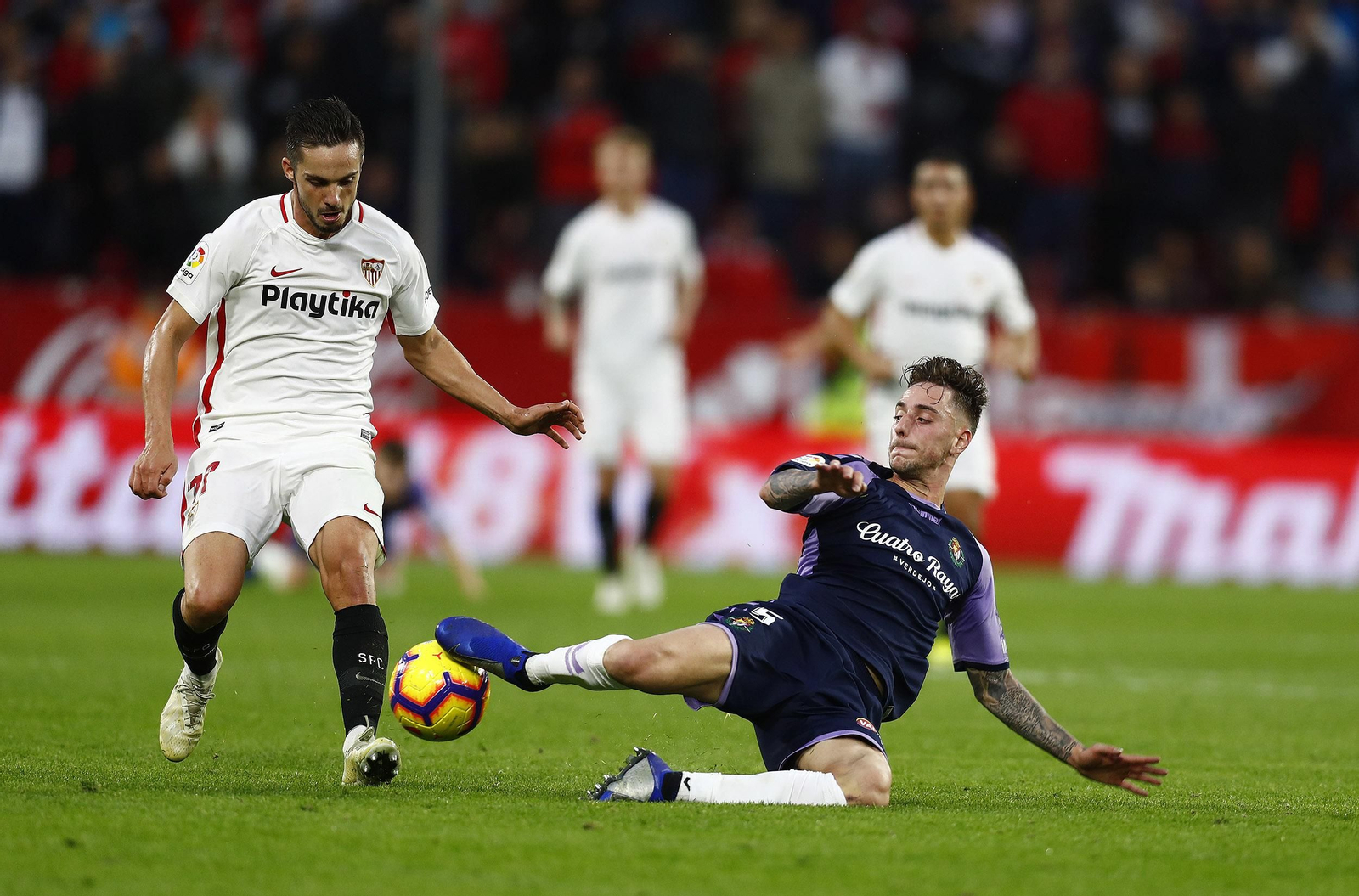 El Sevilla-Valladolid, en imágenes