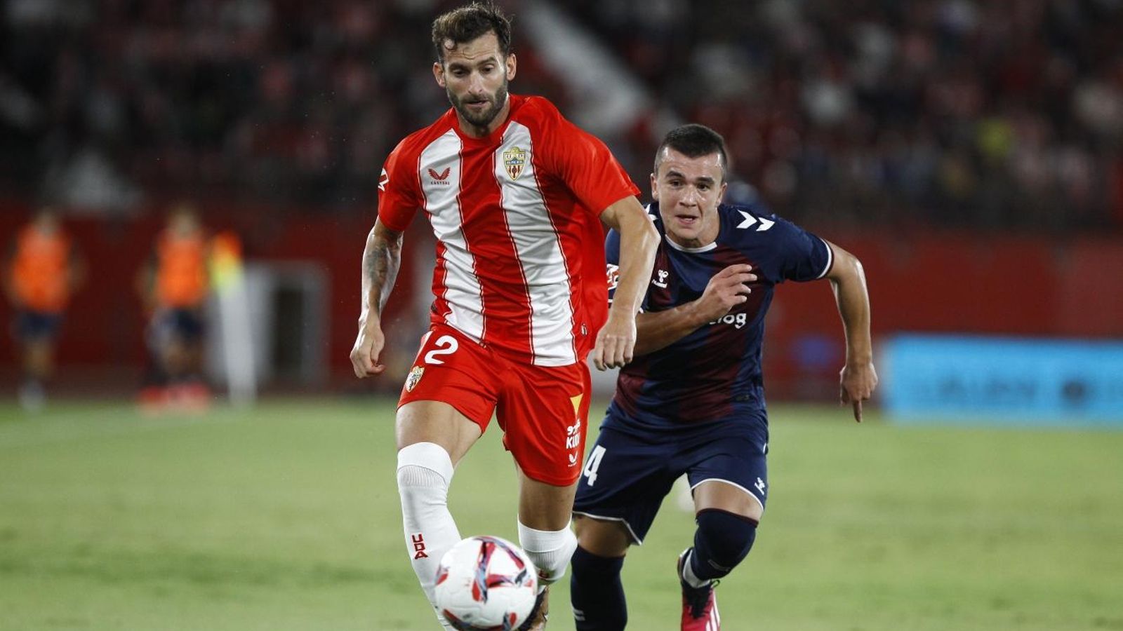 Leo Baptistao, en el encuentro del año pasado contra el Eibar.