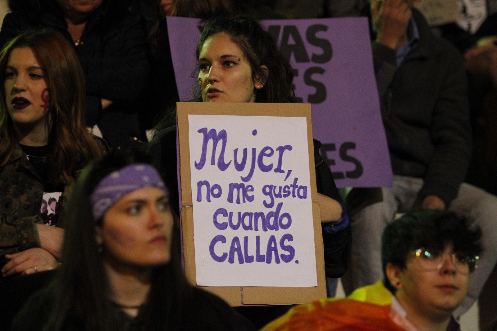 Fotogalería manifestación Día Internacional de la Mujer en Almería