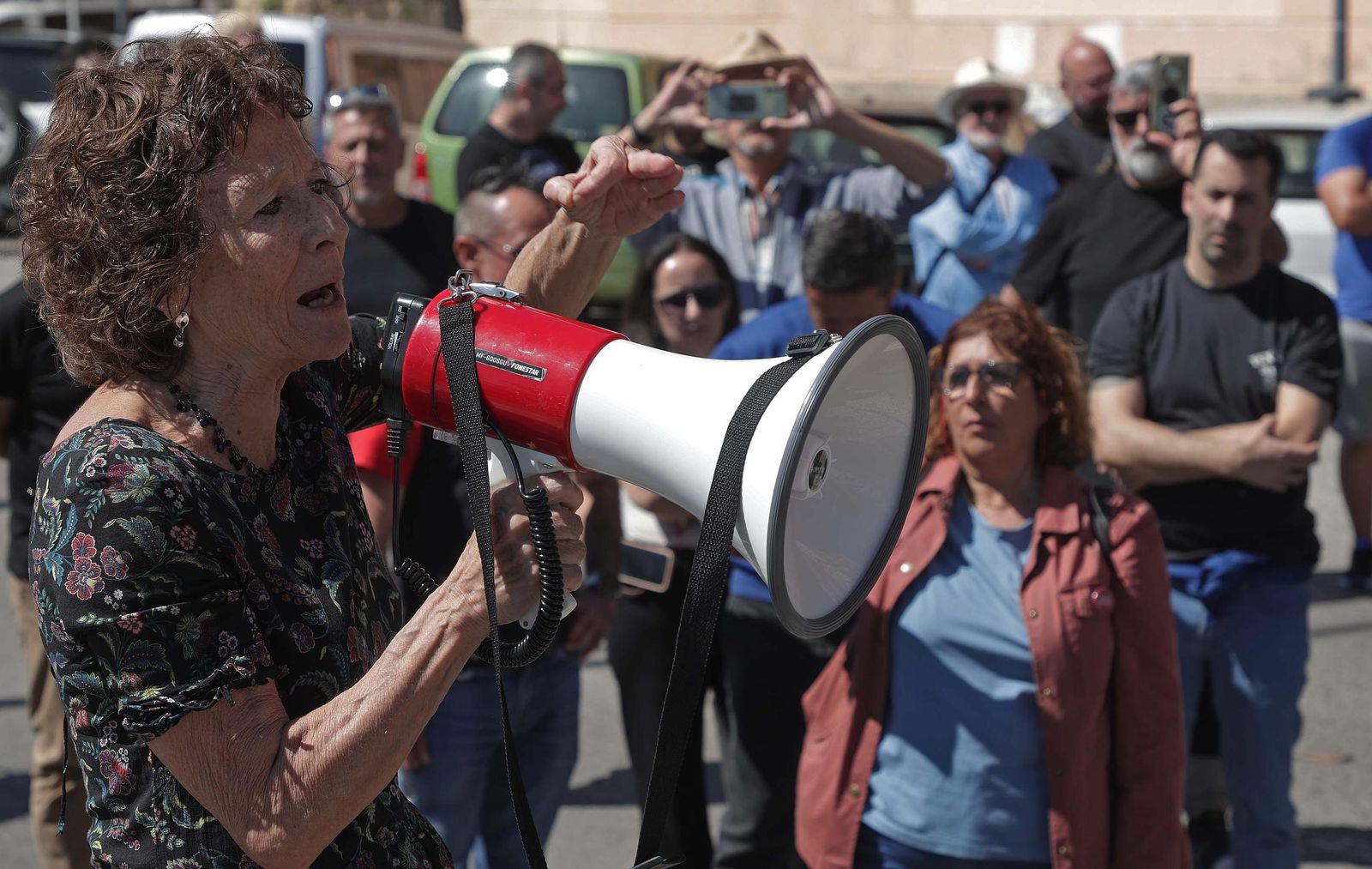Fotos de la manifestación de apoyo a los siete sindicalistas de ATA y CGT por la huelga de Acerinox