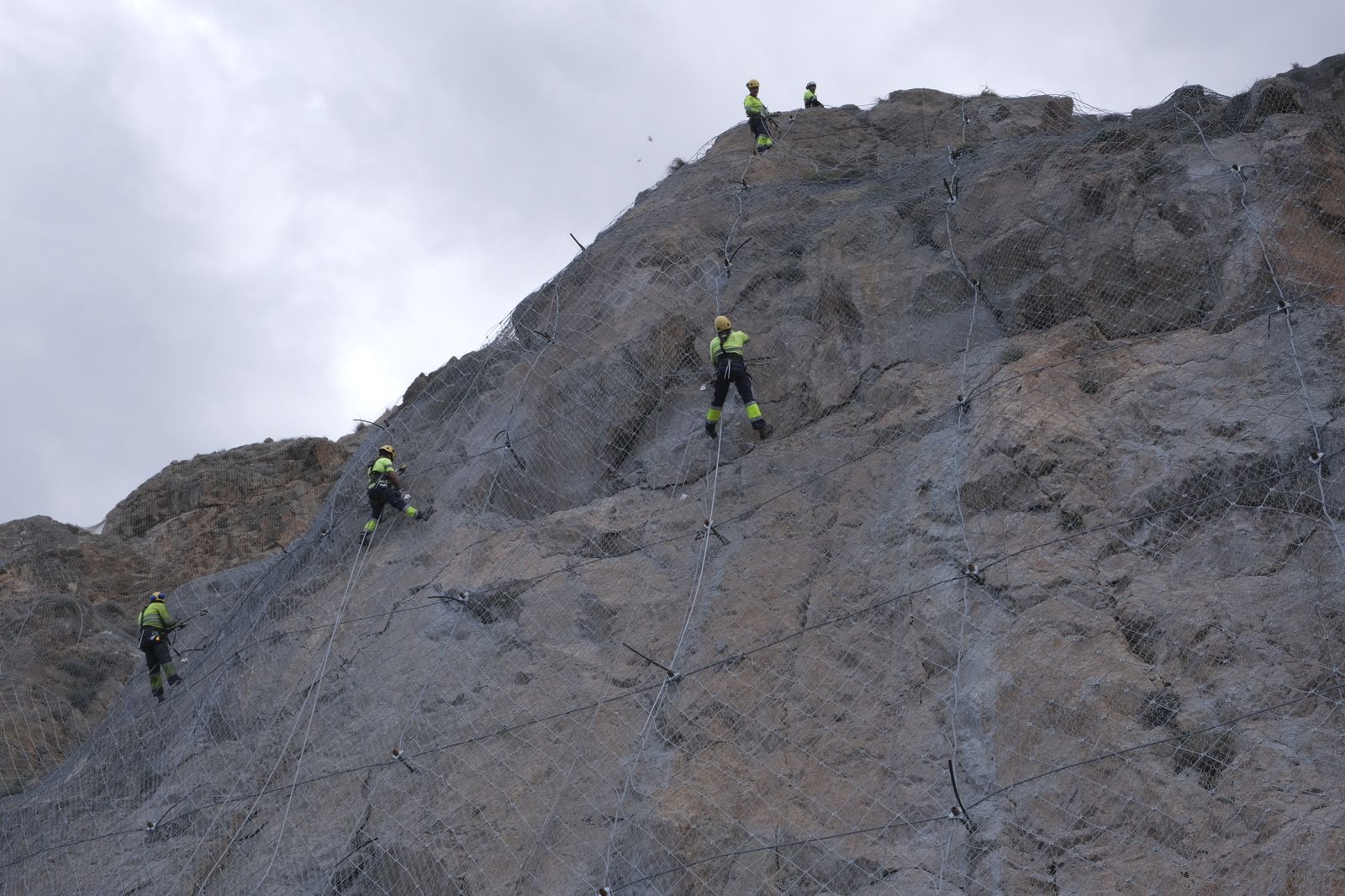 Fotogalería visita obras carretera El Cañarete-Almería-Aguadulce