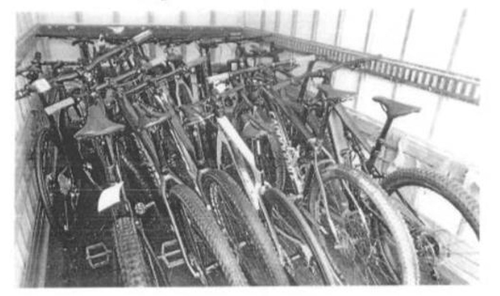 Furgoneta con las bicis robadas