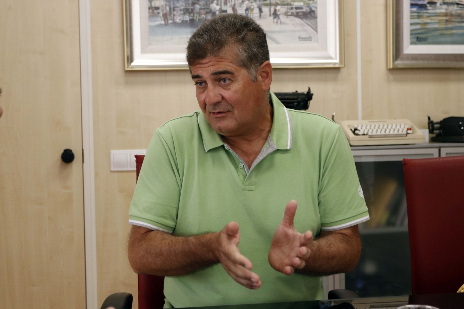 Antonio Posadas Chinchilla durante la entrevista concedida a 'Diario de Almería' para anunciar su candidatura.