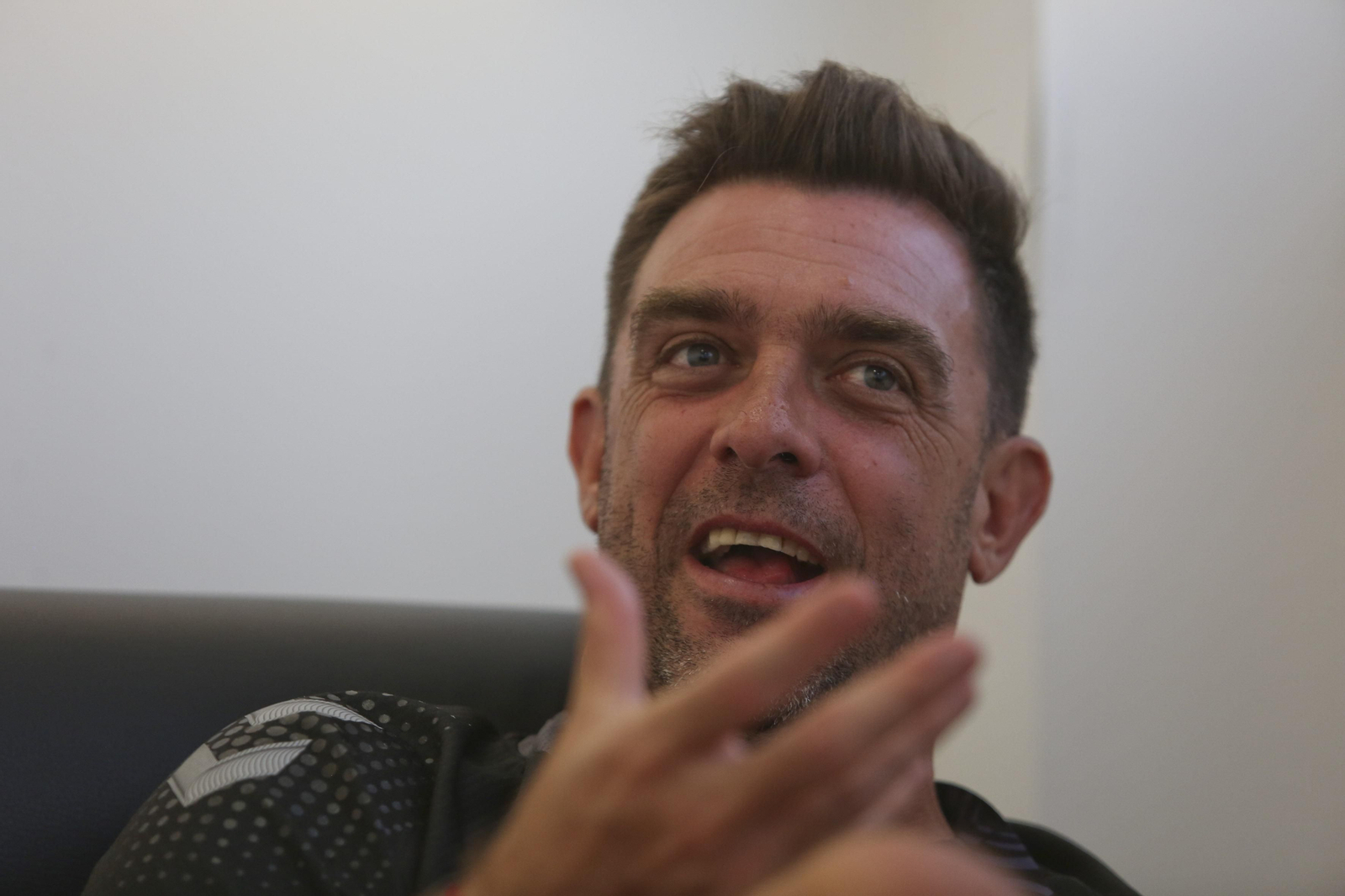 Las fotos de la entrevista a Pablo Guede, entrenador del Málaga CF