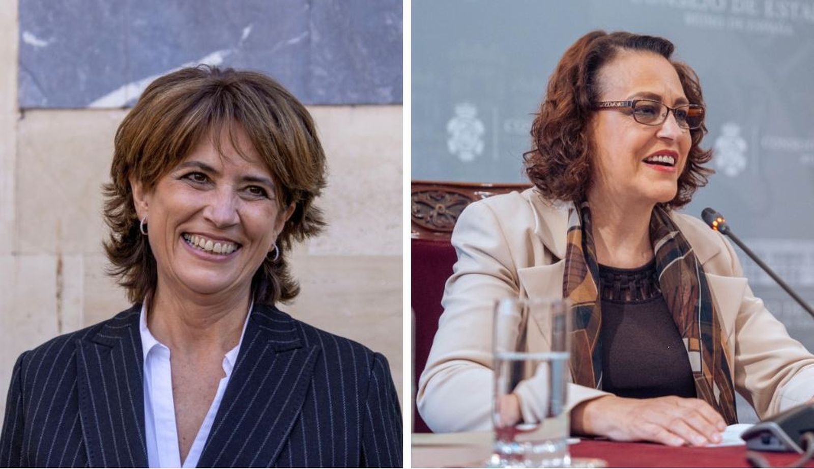 Dolores Delgado y Magdalena Valerio.