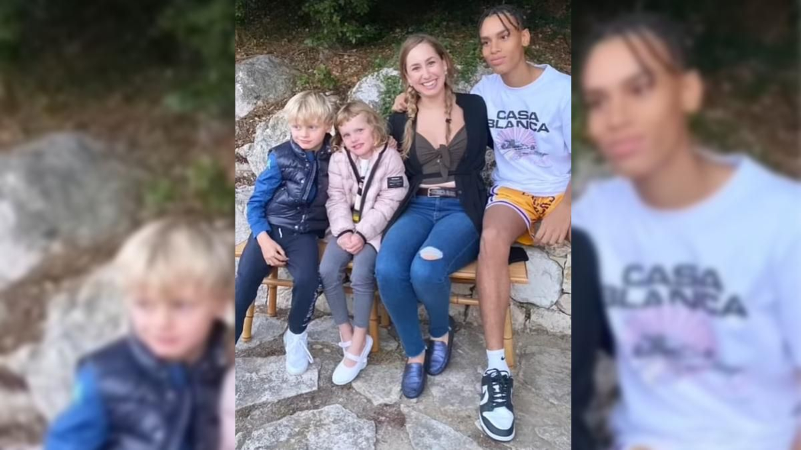 Los hijos de Alberto de Mónaco en la foto captada del vídeo