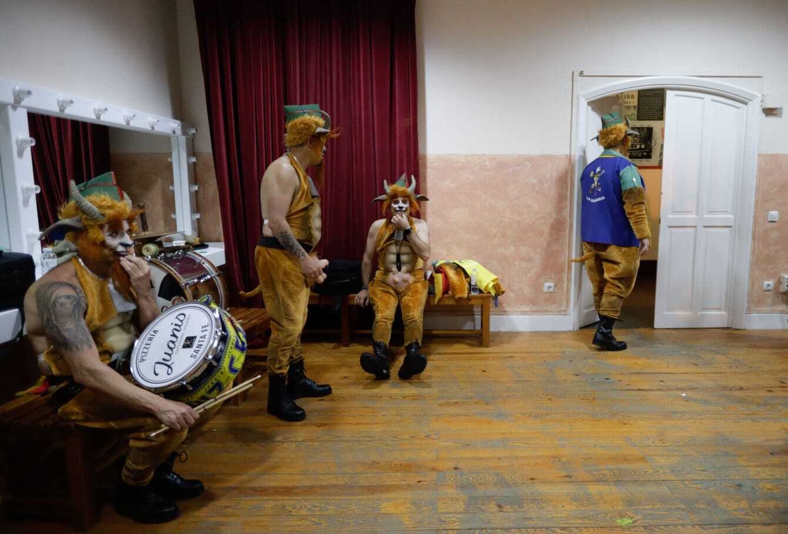 El ambiente en los camerinos