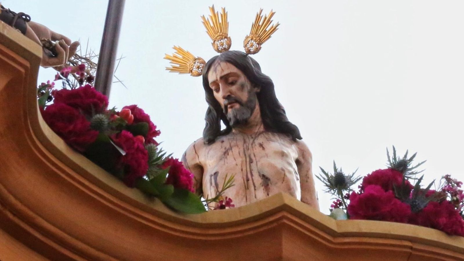 Un detalle del Cristo de la Flagelación.
