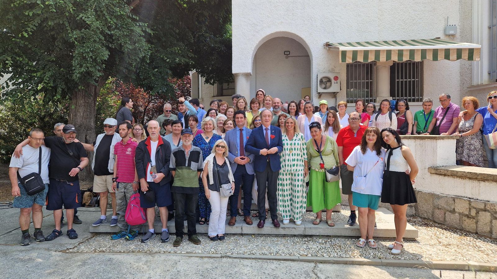 Miembros de la comunidad terapéutica de salud mental.