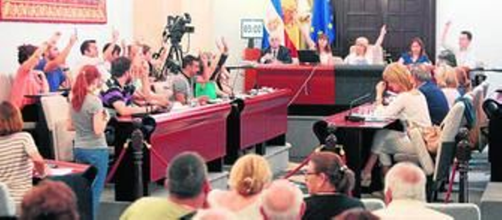 Una de las últimas sesiones plenarias celebradas en el Ayuntamiento.