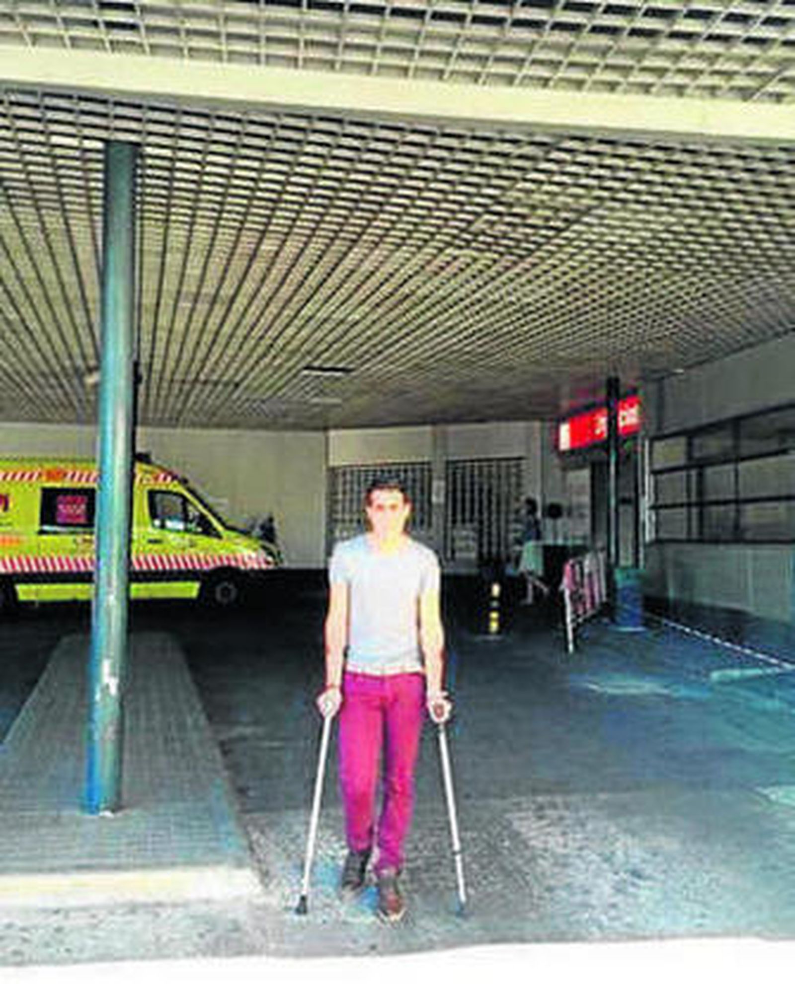 Juan del Moral, ayer en el hospital.