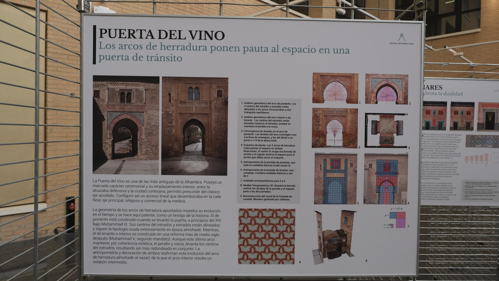 Imágenes de la inauguración de la exposición 'Paseo Matemático Al-Ándalus' en la Universidad de Almería