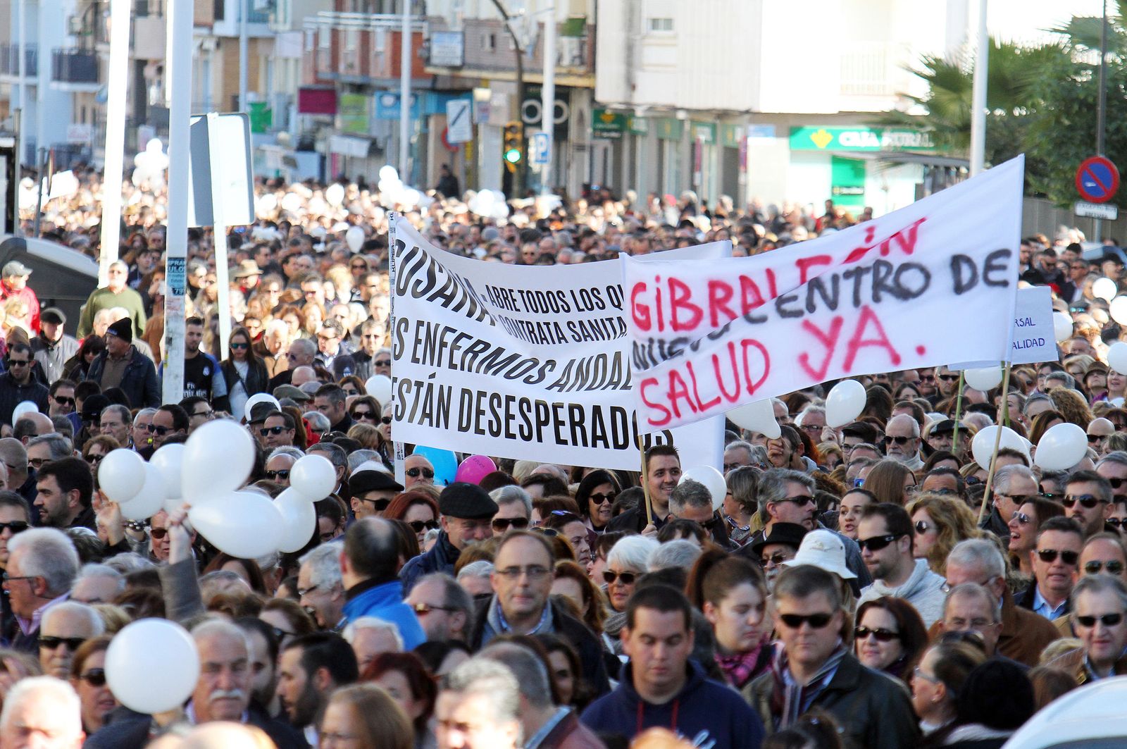 La marea blanca, en Huelva