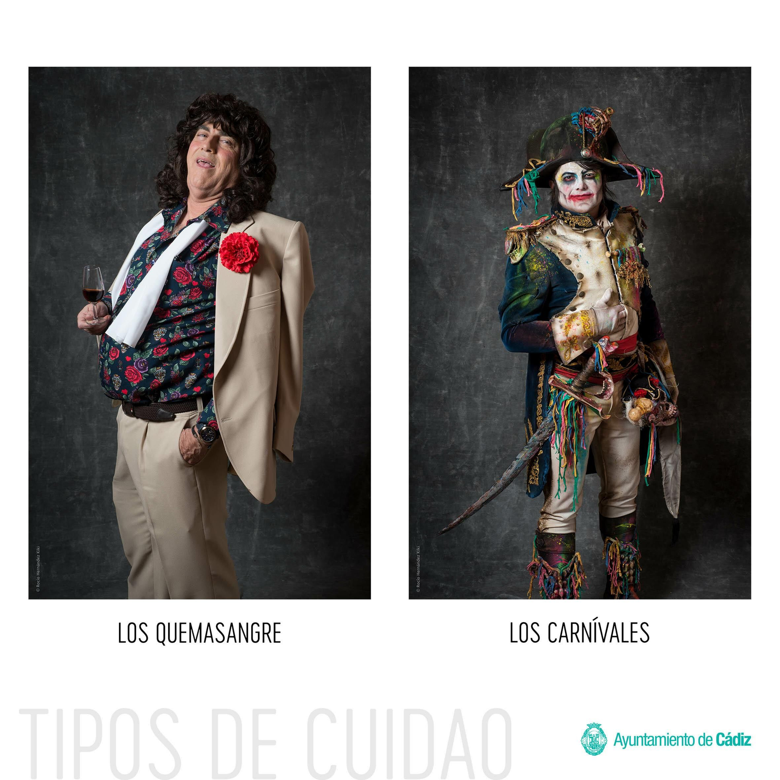 Dos fotografías de la exposición 'Tipos de cuidao' de Rocío Hernández del pasado año.