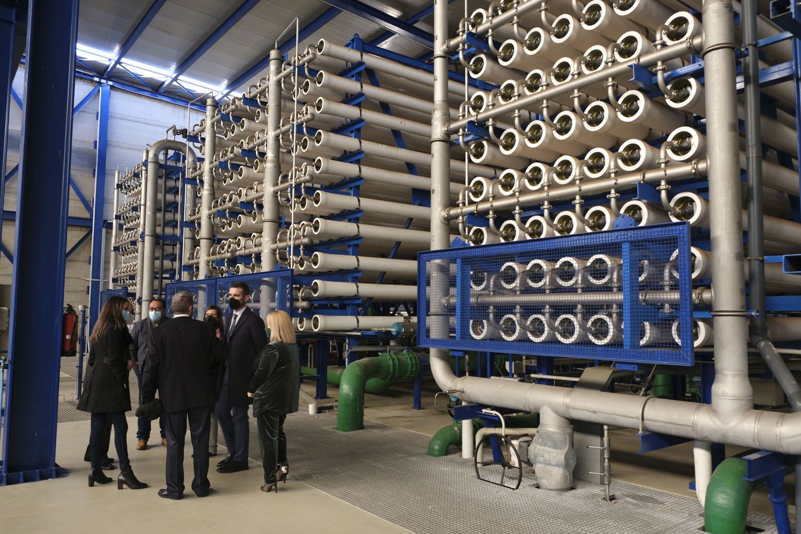 Instalaciones de la desaladora Mar de Alborán tomadas el pasado año en la presentación del proyecto