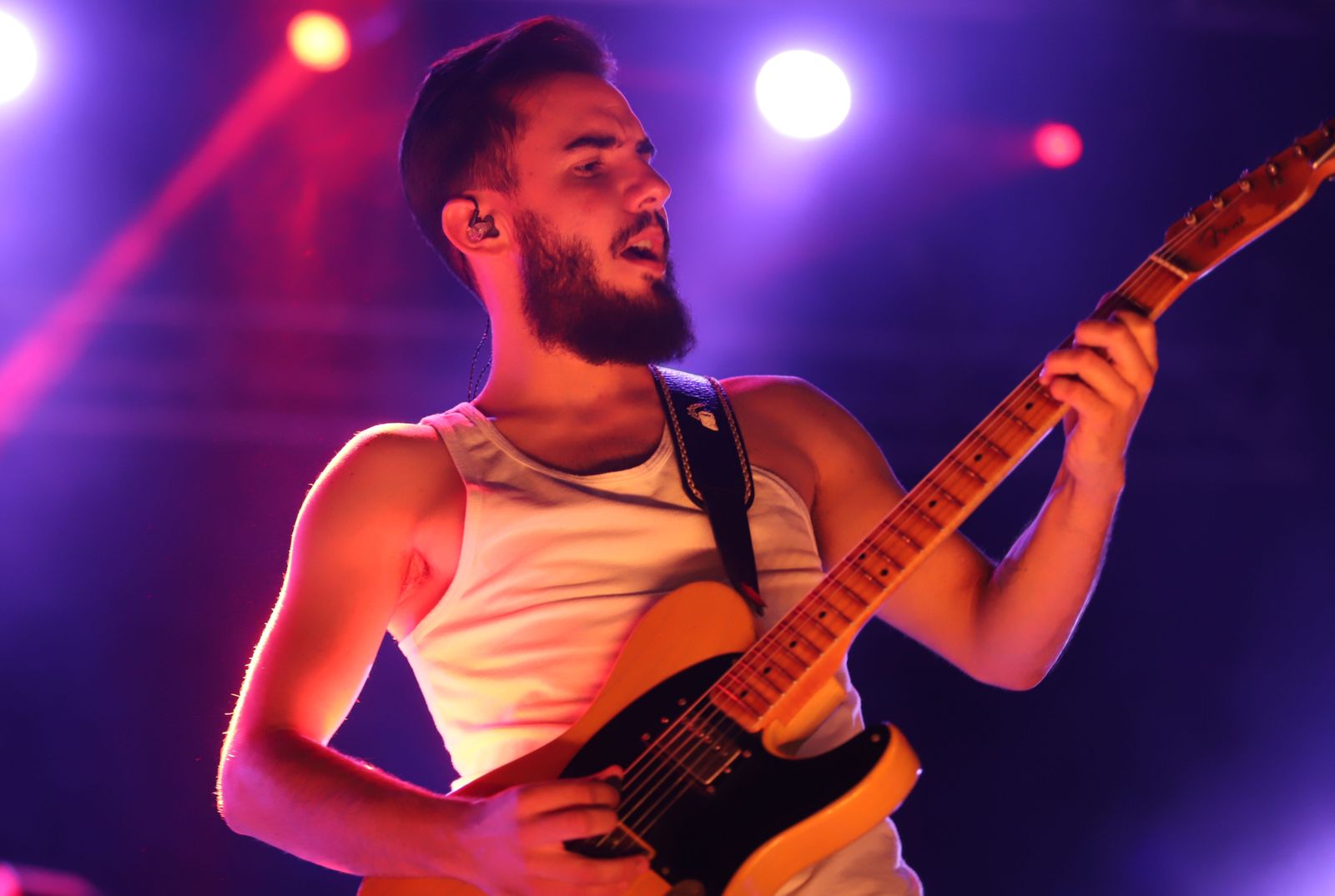 Imágenes del concierto de La M.O.D.A,  en las fiestas Colombinas de Huelva 2019