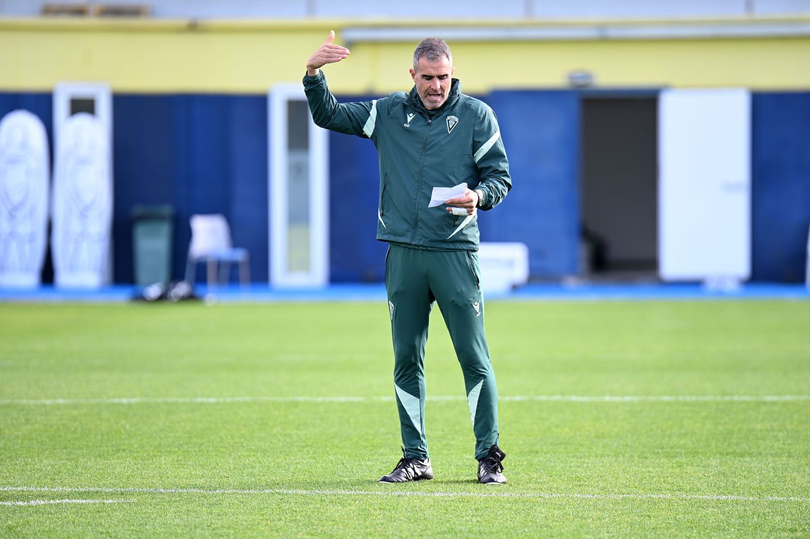 Garitano en la sesión del viernes.