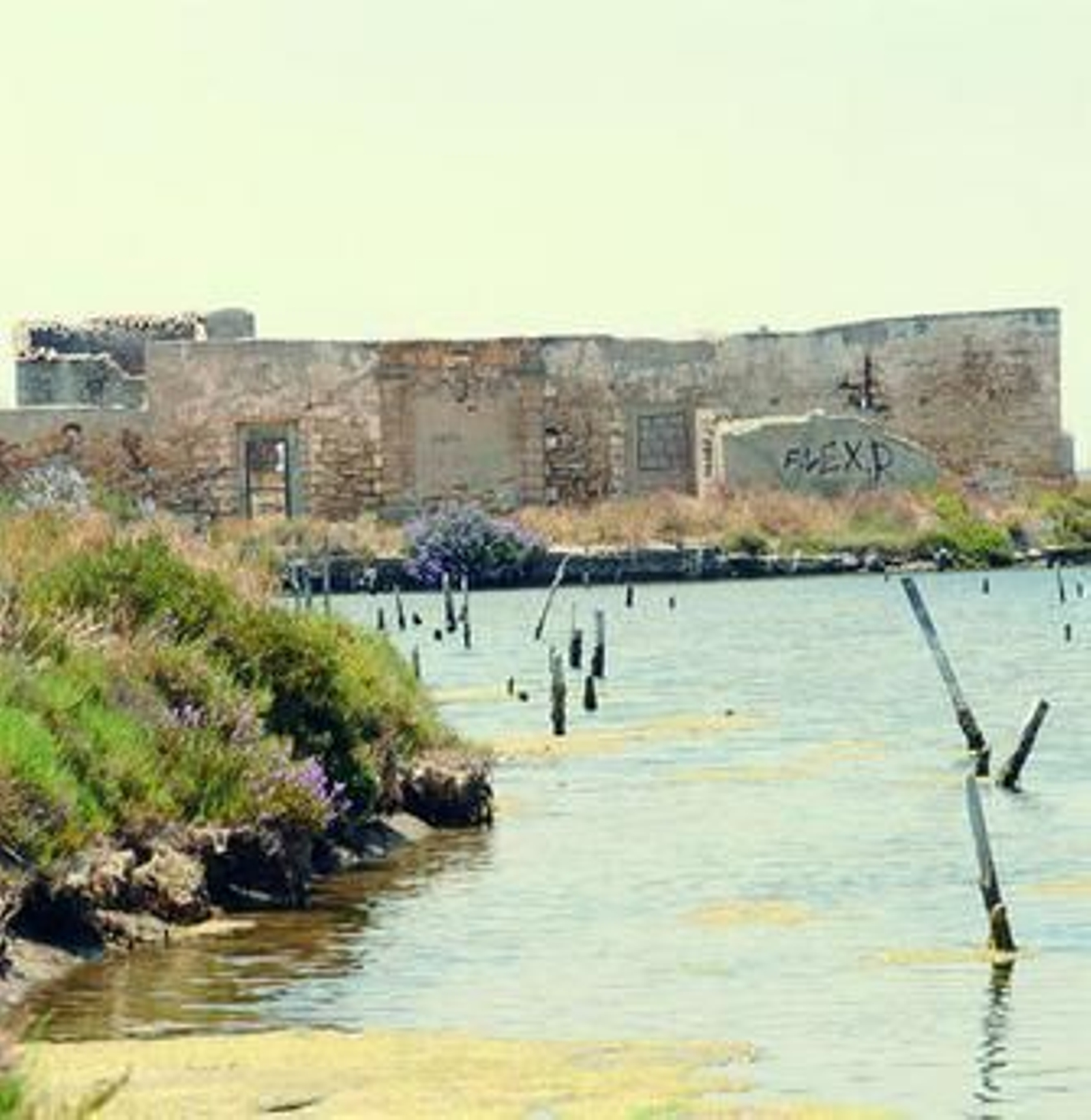 El molino de mareas de San José, que presenta un avanzado deterioro.